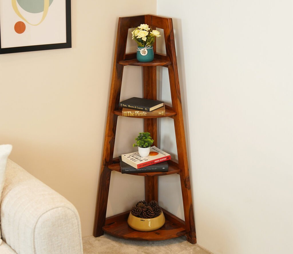 bookshelf wooden street