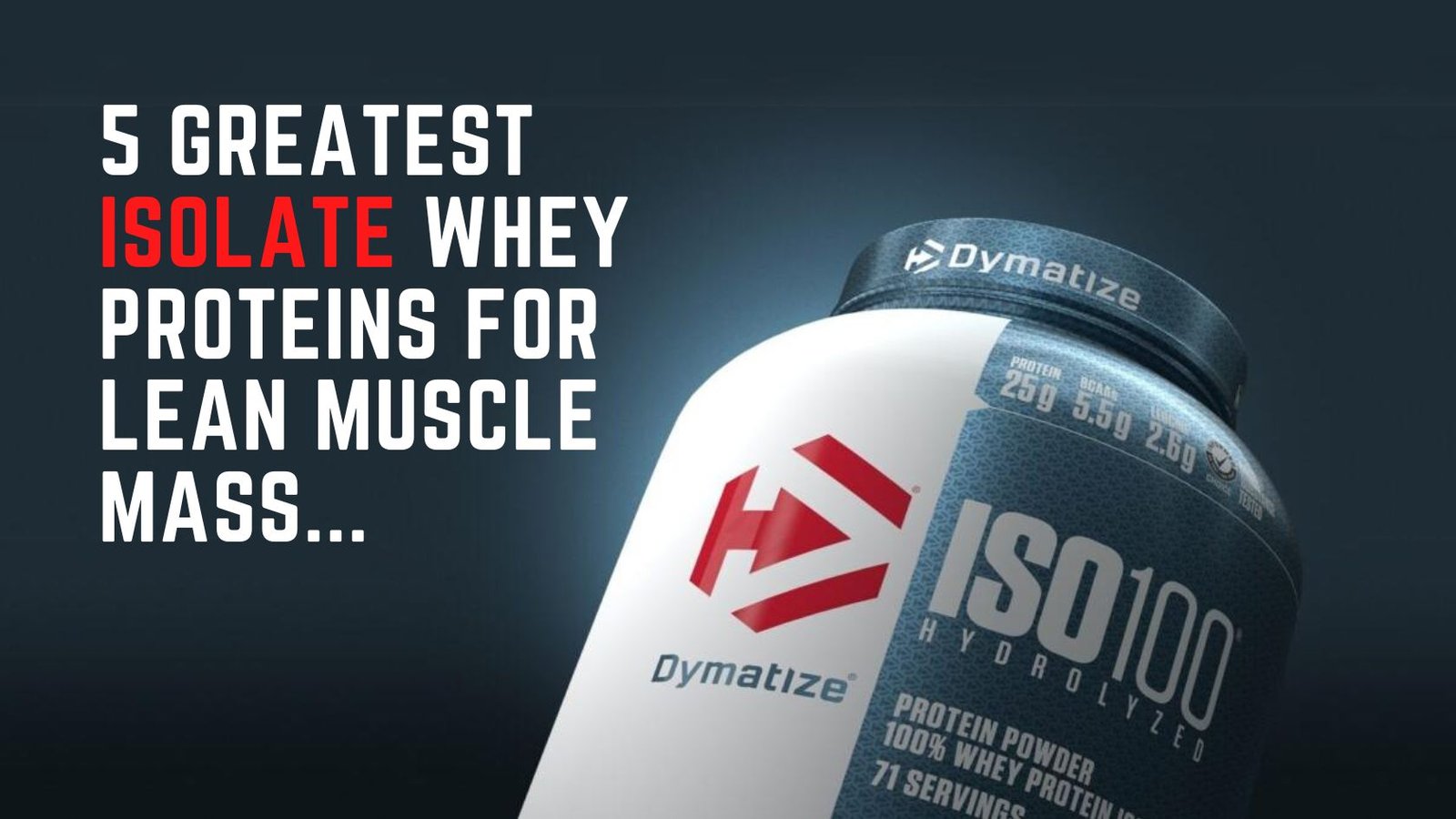 best whey protein isolate in india