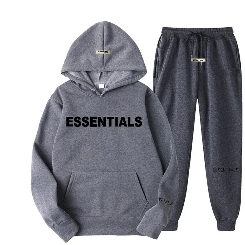 Gray Essentials Tracksuit