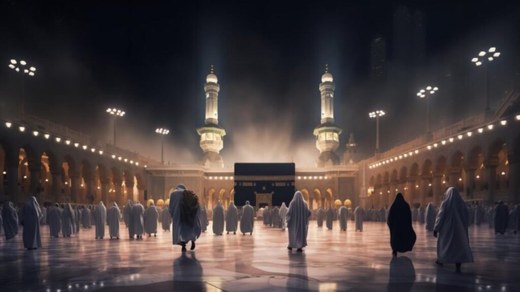 Haajis performing Umrah & on a journey of a journey of spirituality and adventure