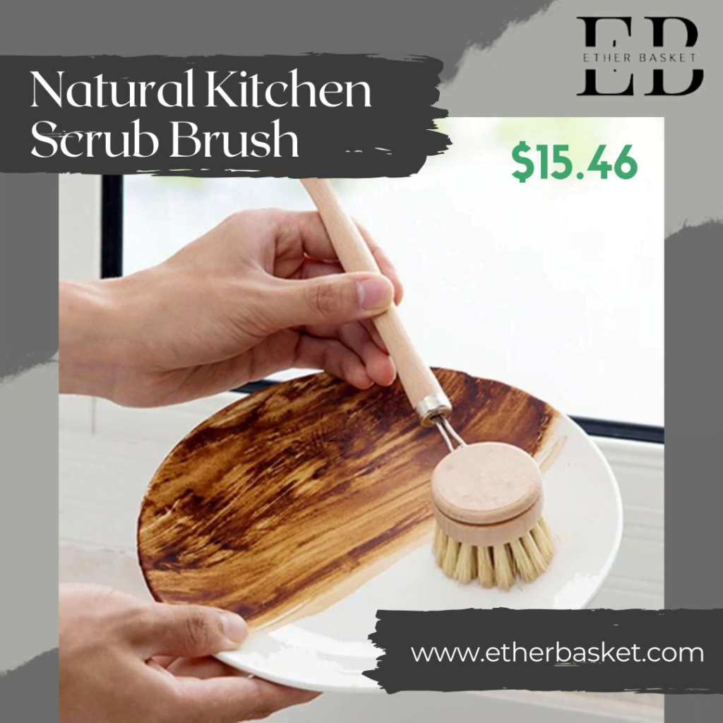 Natural Kitchen Scrub Brush
