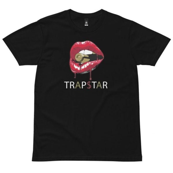 Trapstar Red Lips Black T Shirt 600x600 1