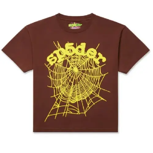 Sp5der-OG-Web-T-shirt-Brown