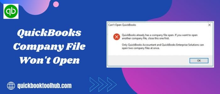 QuickBooks Company File Won't Open
