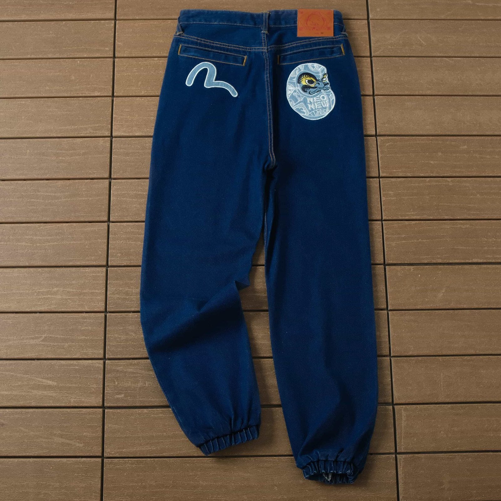 evisu blue denim pants 1 scaled