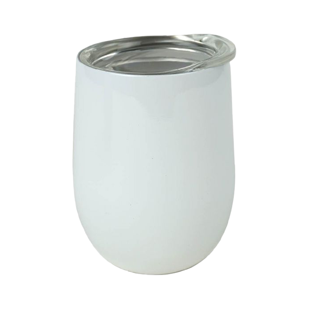 12oz Wine Tumbler – White