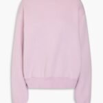 Acne Studios Cotton Blend Fleece Sweatshirt in Lilac american