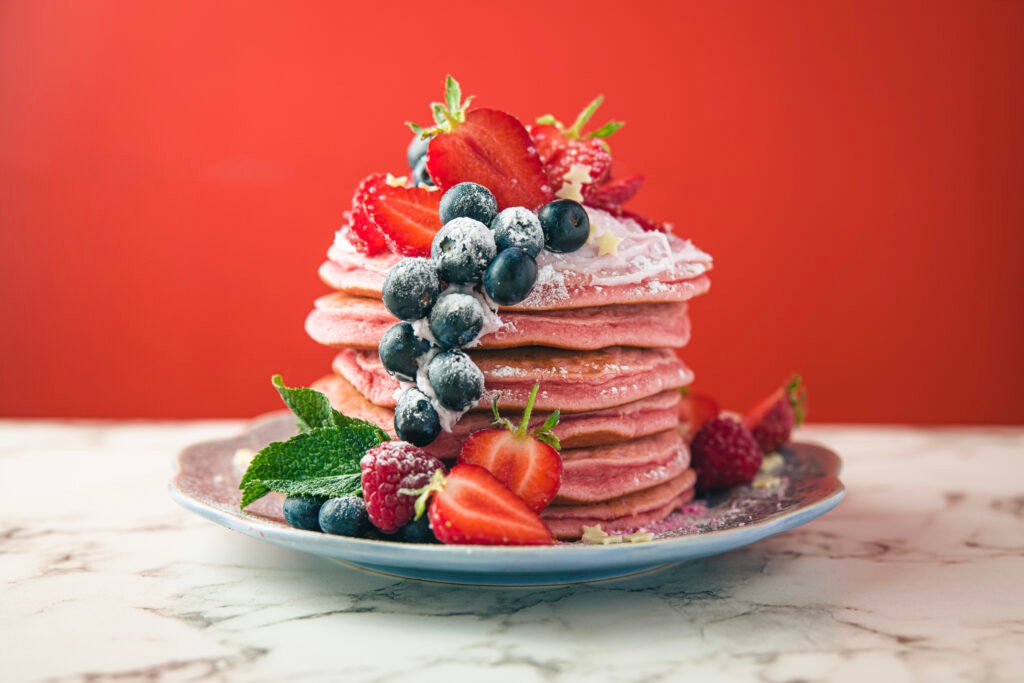 Strawberry pan cake