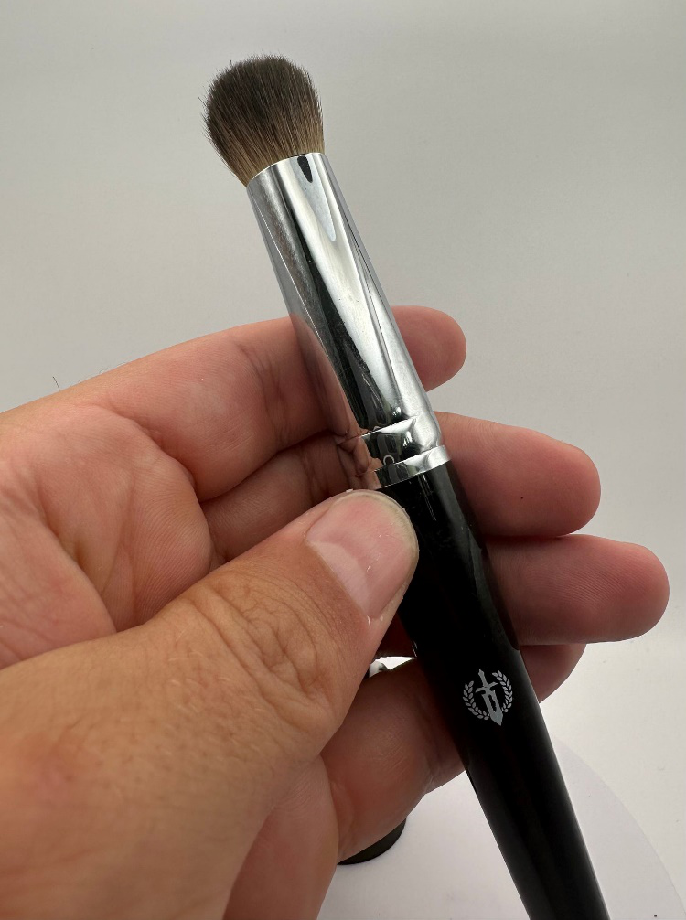 A drybrush used for miniature painting