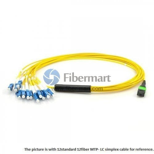 12 Fibers Single-Mode 12 Strands MTP Harness Cable