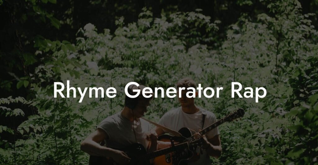 rhyme generator