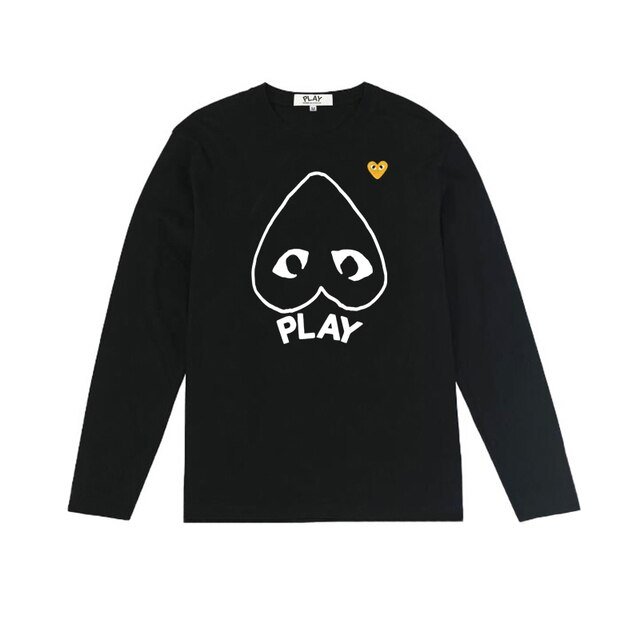 CDG Men Yellow Heart Logo Sweatshirt SS