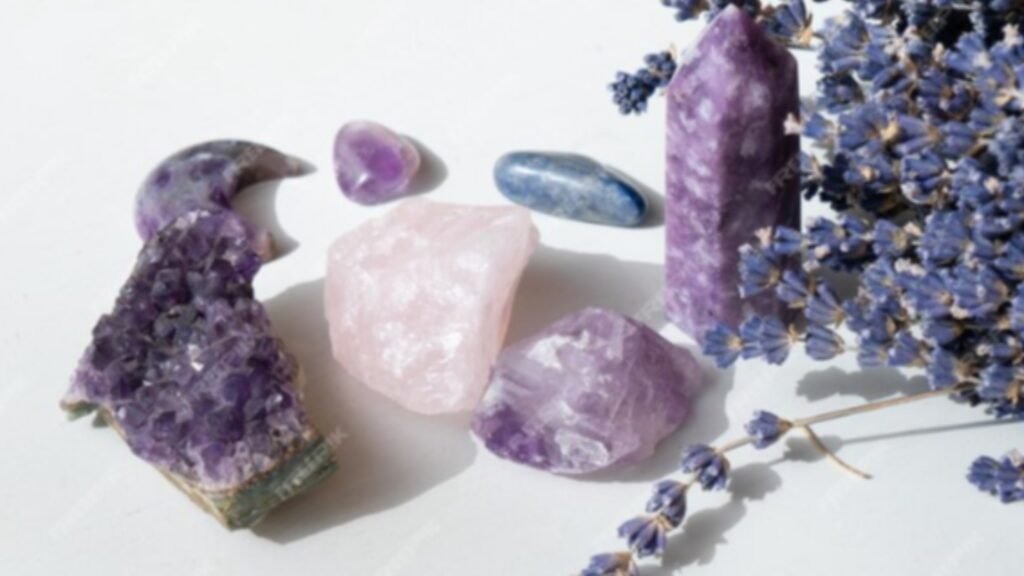 Amethyst crystal, gemstone, crystal stone