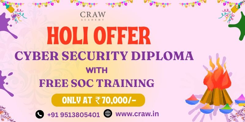 This post shows Holi offer on cybersecurity course