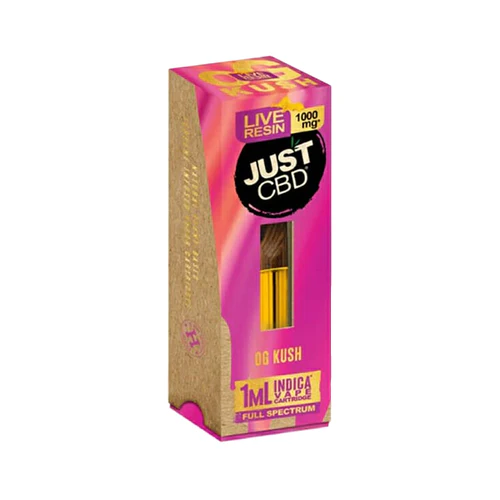 Just CBD 1000mg Live Resin Full Spectrum Signature Cartridges - 1ml