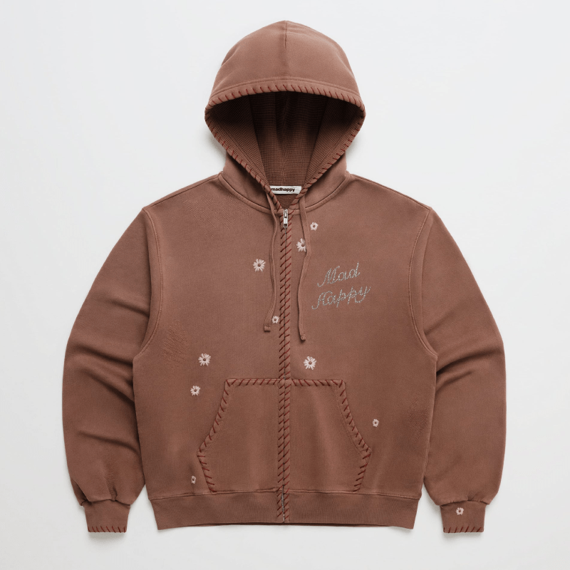 Madhappy TERRAIN Crystal Flower Zip Up Hoodie (3)