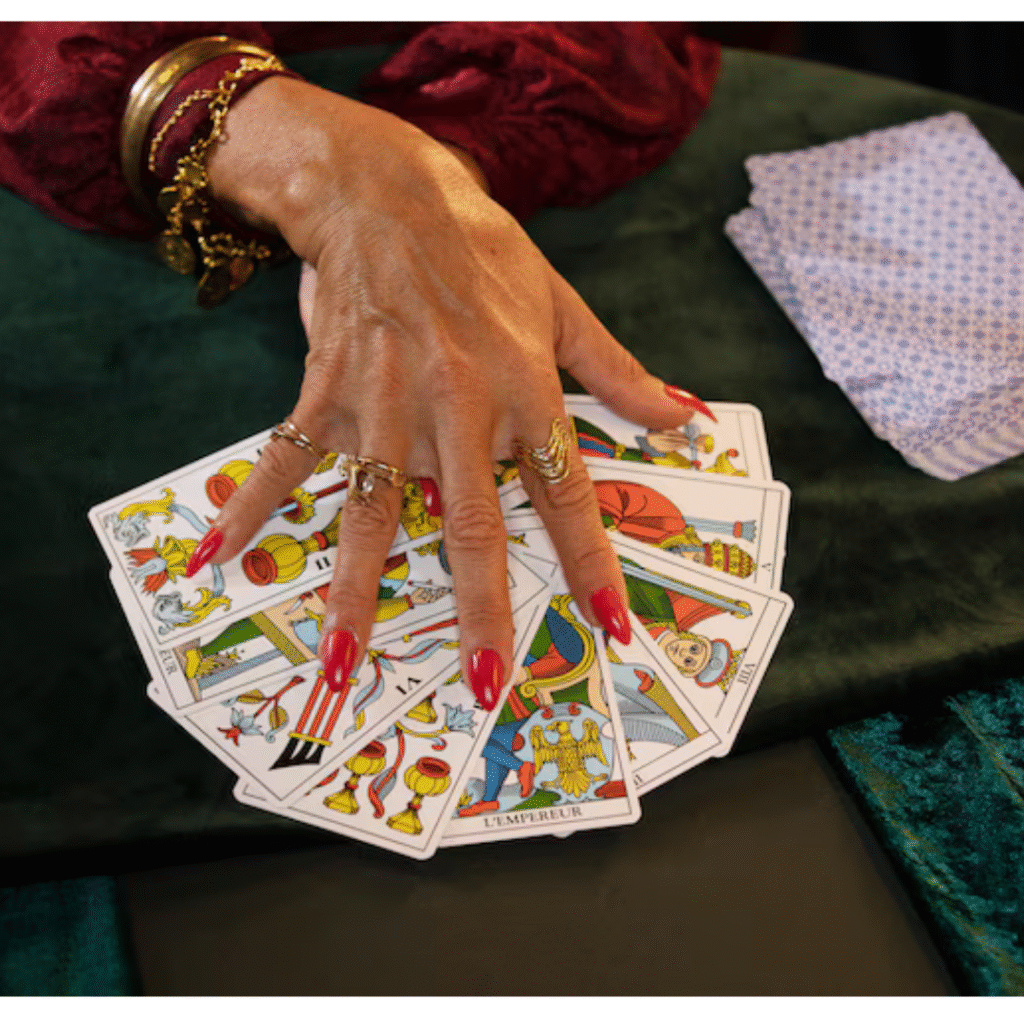 Online tarot card reader