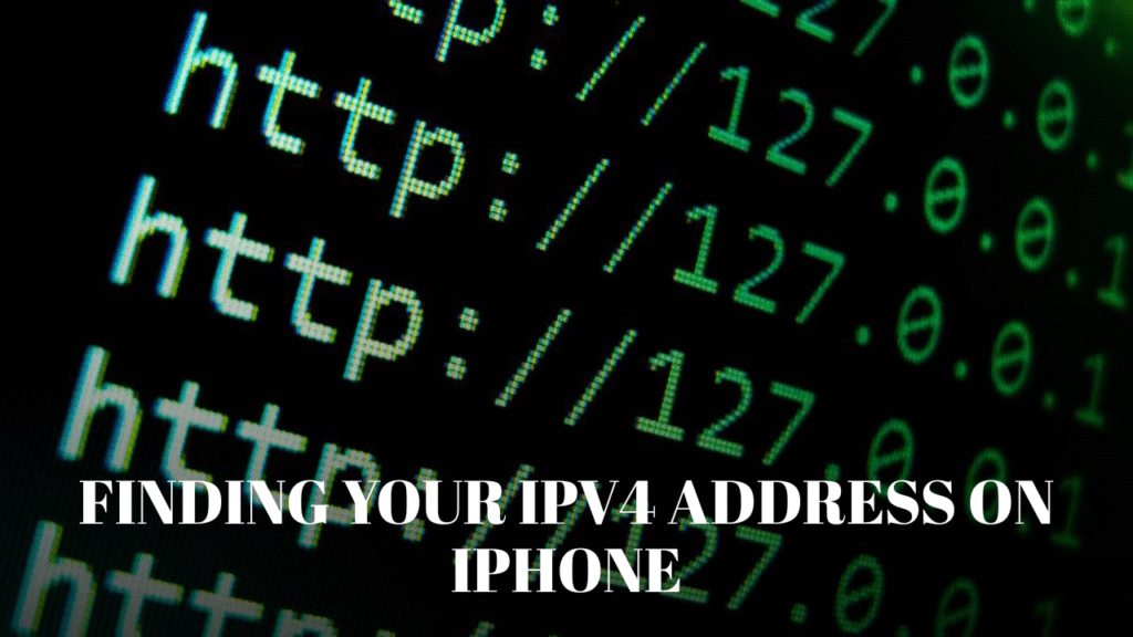IPv4 Address on iPhone