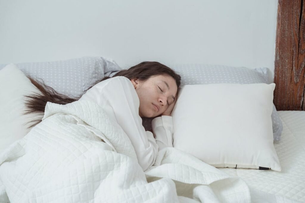 A woman sleeping Actigrafo, Actigrafia