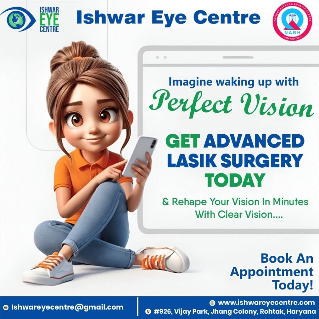 Looking for Blade-Free LASIK? Choose the Best LASIK Hospital in Rohtak – Ishwar Eye Centre