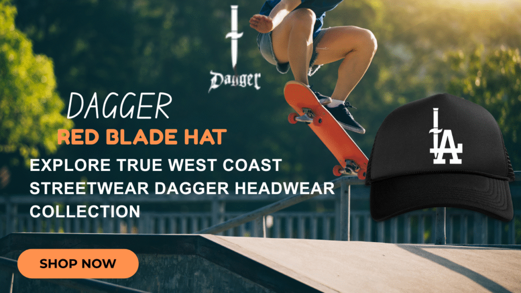 Dagger Skate Red Blade Hat for Men