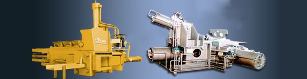 Triple compression waste baler