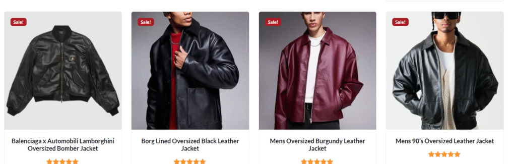 leather jacket oversized women