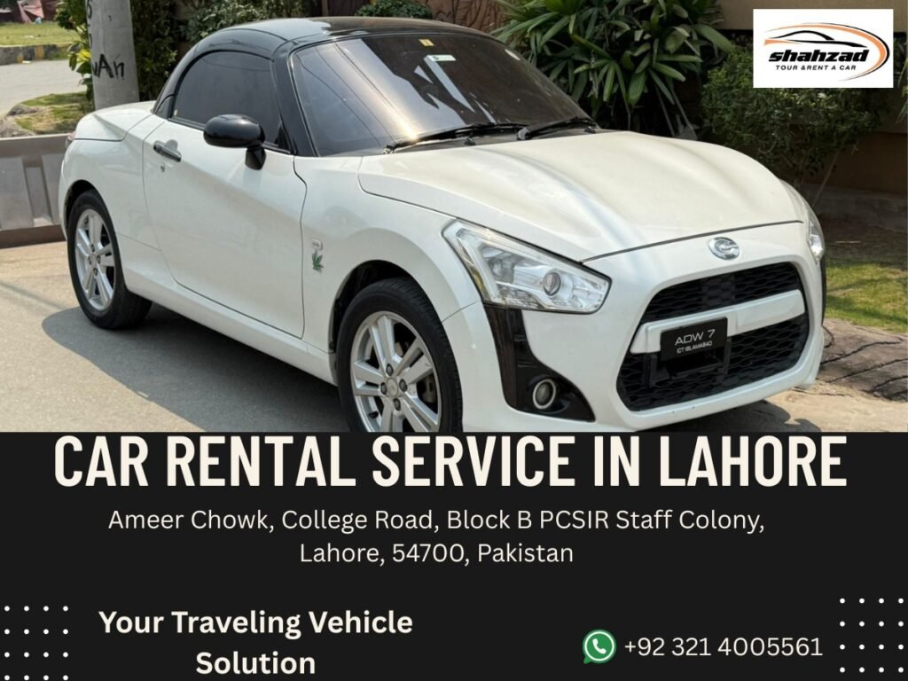 Car Rental Service in Lahore