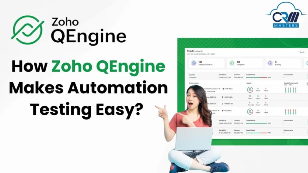 Zoho QEngine is a complete test automation platform that enables businesses to create, manage, and execute functional tests across web, mobile, and API platforms.