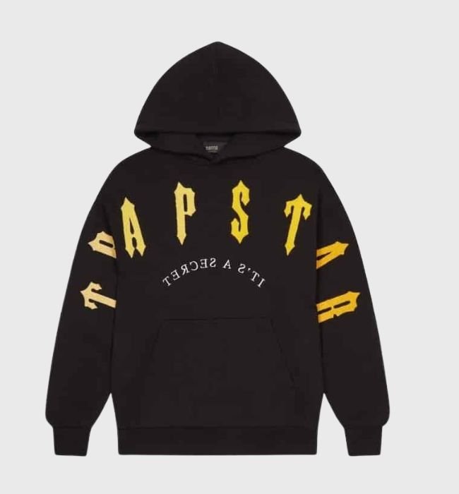 Grab the Trapstar Irongate Arch Chenille Hoodie in Black & Yellow! Fast shipping, bold style & premium comfort. Shop now & stand out!