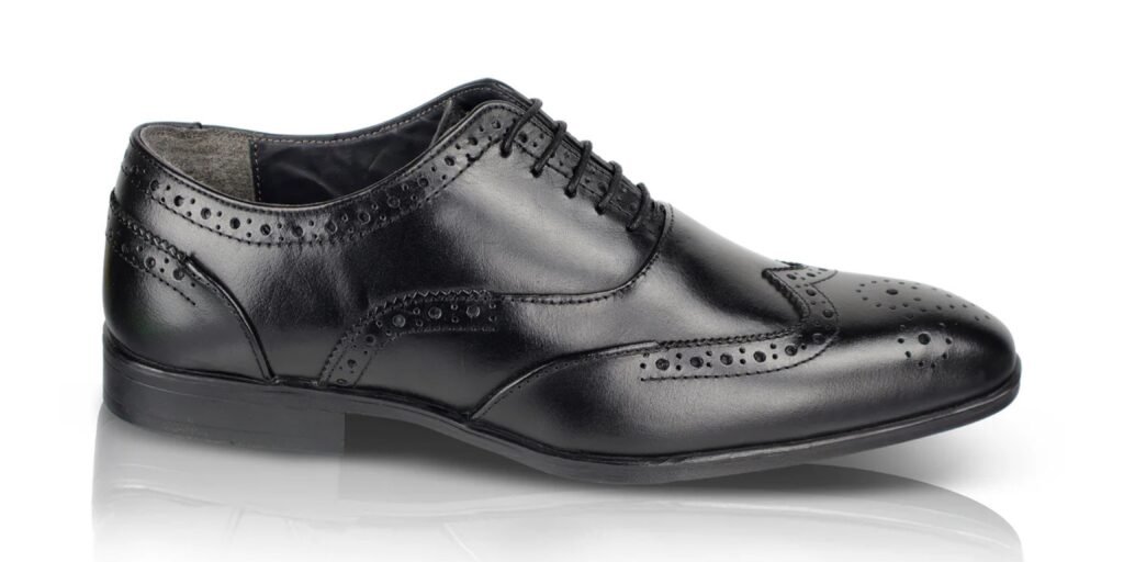 Leather Brogue Oxfords Shoe