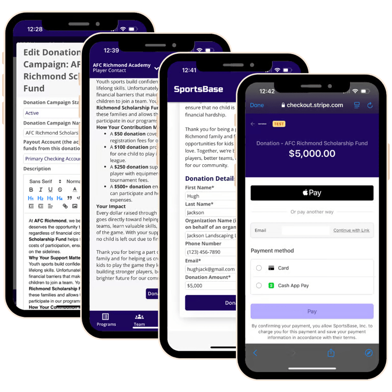 Sports Team Registration Software
